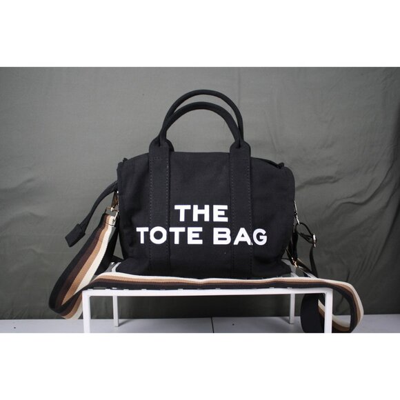 Handbags - Canvas Tote Bags for Women Handbag Bag with Zipper Crossbody Tote Purse Black, N